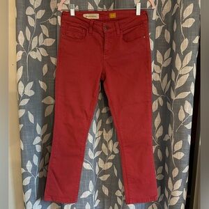 Pilcro and the Letterpress Red Ankle Jeans